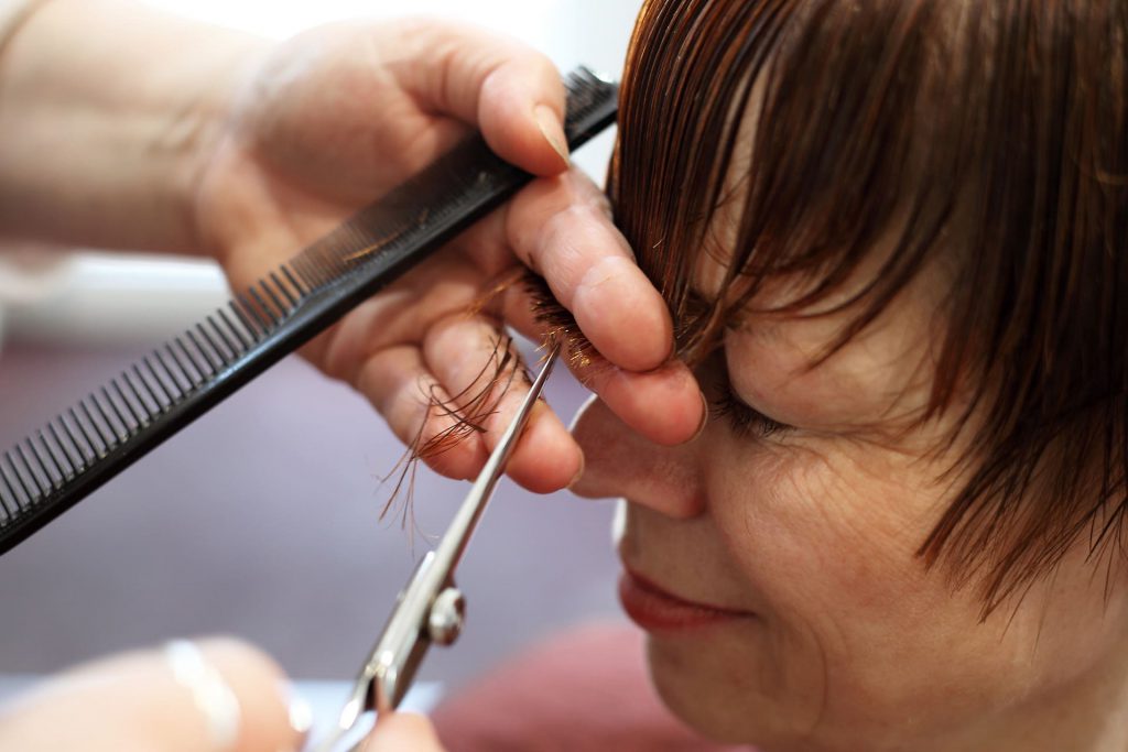 Styling-Platz im Salon EckSchnitt